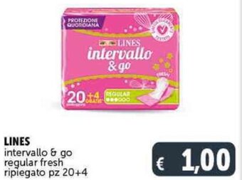 Deco Supermercati LINES intervallo & go regular fresh ripiegato pz 20+4 offerta