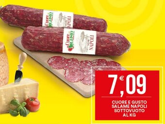 Vantaggio Cash&Carry CUORE E GUSTO SALAME NAPOLI SOTTOVUOTO offerta