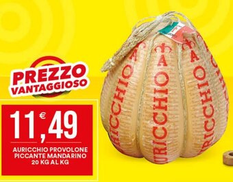 Vantaggio Cash&Carry AURICCHIO PROVOLONE PICCANTE MANDARINO 20 KG offerta