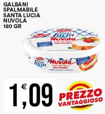 Vantaggio Cash&Carry GALBANI SPALMABILE SANTA LUCIA NUVOLA 180 GR offerta