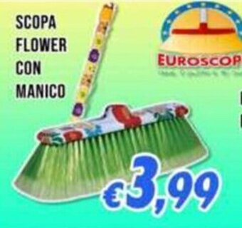 Supermercati Emark SCOPA FLOWER CON MANICO offerta