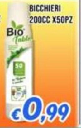 Supermercati Emark BICCHIERI 200CC X50PZ offerta