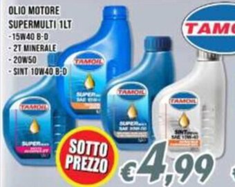 TAMOIL OLIO MOTORE SUPERMULTI 1LT -15W40 B-D