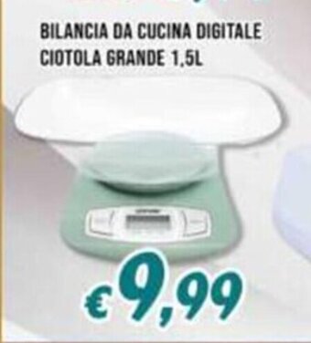 Supermercati Emark BILANCIA DA CUCINA DIGITALE CIOTOLA GRANDE 1,5L offerta