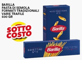 BARILLA PASTA DI SEMOLA FORMATI TRADIZIONALI VARIE TRAFILE 500 GR