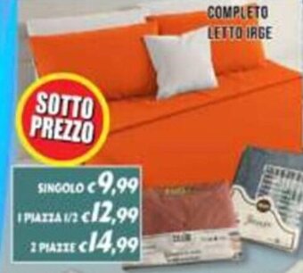 Supermercati Emark COMPLETO LETTO IRGE SINGOLO offerta
