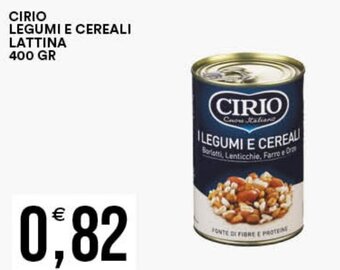 Vantaggio Cash&Carry CIRIO LEGUMI E CEREALI LATTINA 400 GR offerta