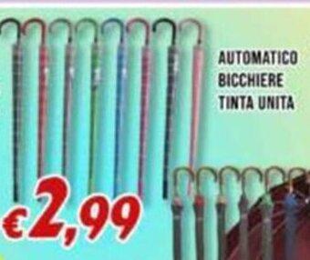 Supermercati Emark AUTOMATICO OMBRELLI BICCHIERE TINTA UNITA offerta