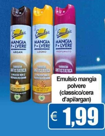 Masterino Emulsio mangia polvere (classico/cera d'api/argan) offerta