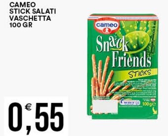 Vantaggio Cash&Carry CAMEO STICK SALATI VASCHETTA 100 GR offerta