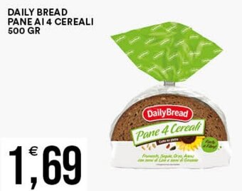 Vantaggio Cash&Carry DAILY BREAD PANE AI 4 CEREALI 500 GR offerta