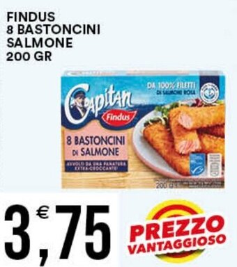 Vantaggio Cash&Carry FINDUS 8 BASTONCINI SALMONE 200 GR offerta