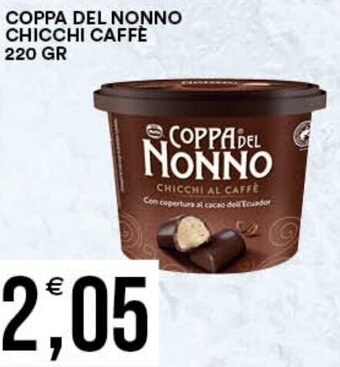 Vantaggio Cash&Carry COPPA DEL NONNO CHICCHI CAFFÈ 220 GR offerta