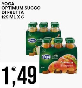 Vantaggio Cash&Carry YOGA OPTIMUM SUCCO DI FRUTTA 125 ML X 6 offerta