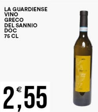 Vantaggio Cash&Carry LA GUARDIENSE VINO GRECO DEL SANNIO DOC 75 CL offerta