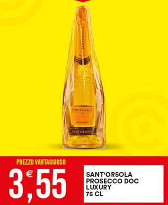 Vantaggio Cash&Carry SANT'ORSOLA PROSECCO DOC LUXURY 75 CL offerta