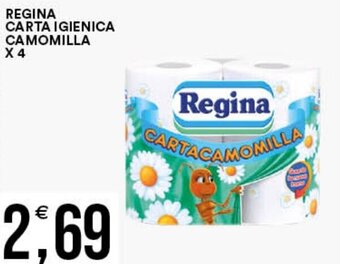 Vantaggio Cash&Carry REGINA CARTA IGIENICA CAMOMILLA X 4 offerta