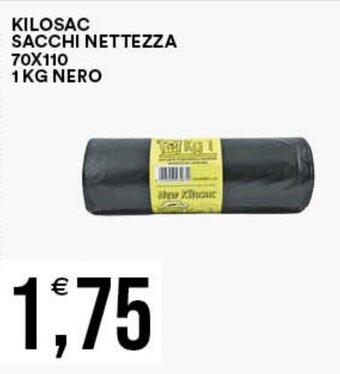 Vantaggio Cash&Carry KILOSAC SACCHI NETTEZZA 70X110 1 KG NERO offerta