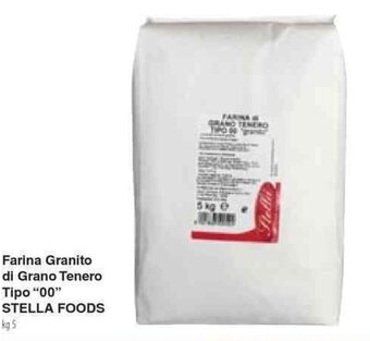 Docks Cash&Carry Farina Granito di Grano Tenero Tipo "00" STELLA FOODS kg 5 offerta