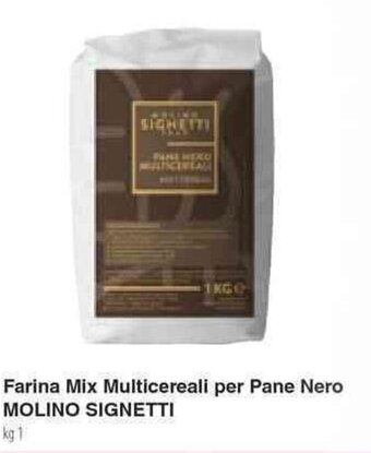 Farina Mix Multicereali per Pane Nero MOLINO SIGNETTI kg 1