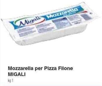 Docks Cash&Carry Mozzarella per Pizza Filone MIGALI kg 1 offerta