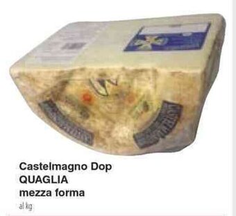 Docks Cash&Carry Castelmagno Dop QUAGLIA mezza forma offerta
