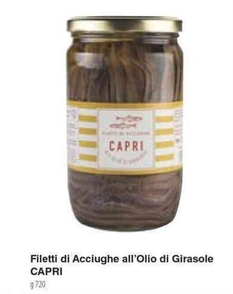Filetti di Acciughe all'Olio di Girasole CAPRI g 720