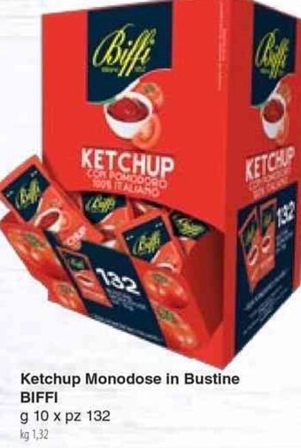 Ketchup Monodose in Bustine BIFFI g 10 x pz 132