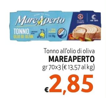 Tonno all'olio di oliva MAREAPERTO gr 70x3