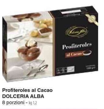 Profiteroles al Cacao DOLCERIA ALBA 8 porzioni - kg 1,2