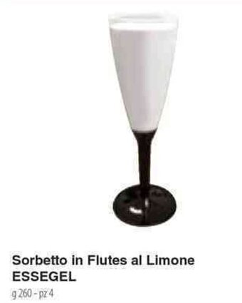 Sorbetto in Flutes al Limone ESSEGEL g 260-pz 4