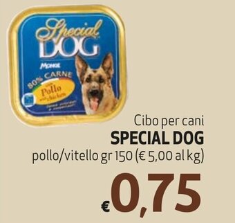 Cibo per cani SPECIAL DOG pollo/vitello gr 150