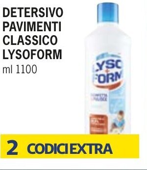 Maxi Family DETERSIVO PAVIMENTI CLASSICO LYSOFORM ml 1100 offerta