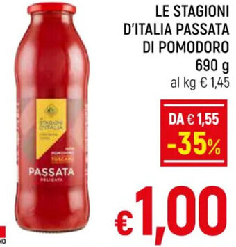 Famila Market LE STAGIONI D'ITALIA PASSATA DI POMODORO 690 g offerta
