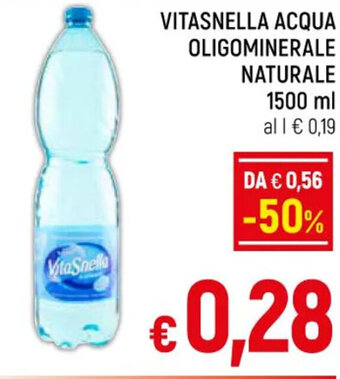 VITASNELLA ACQUA OLIGOMINERALE NATURALE 1500 ml