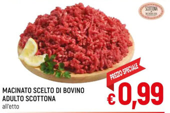 Famila Market MACINATO SCELTO DI BOVINO ADULTO SCOTTONA all'etto offerta