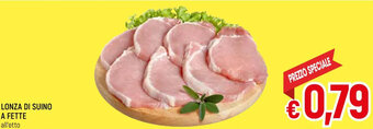 Famila Market LONZA DI SUINO A FETTE offerta