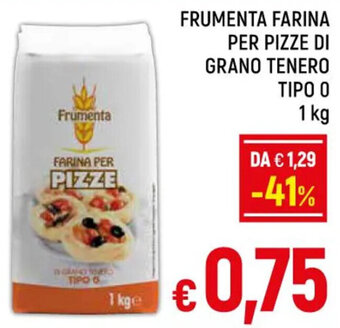 Famila Market FRUMENTA FARINA PER PIZZE DI GRANO TENERO TIPO O 1 kg offerta