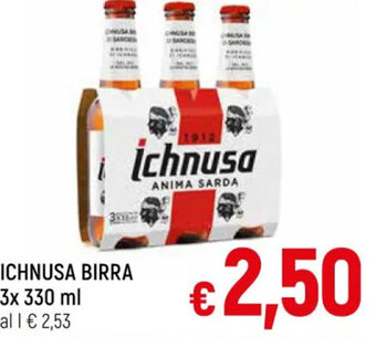 Famila Market ICHNUSA BIRRA 3x 330 ml offerta