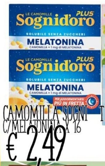Xxs Market CAMOMILLA SOGNI C/MELATONINA X16 offerta