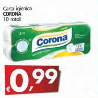 Alter Discount Corona Carta igienica 10 rotoli offerta