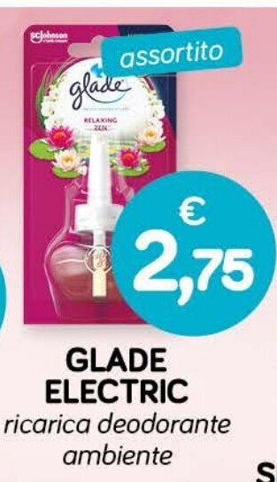 Il Tulipano GLADE ELECTRIC ricarica deodorante ambiente offerta