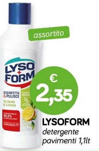 Il Tulipano LYSOFORM detergente pavimenti 1,1lt offerta
