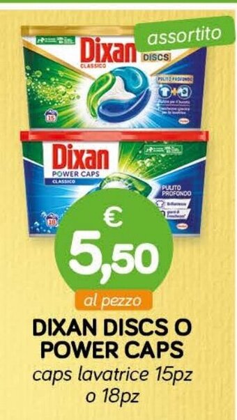 Il Tulipano DIXAN DISCS O POWER CAPS caps lavatrice 15pz o 18pz offerta
