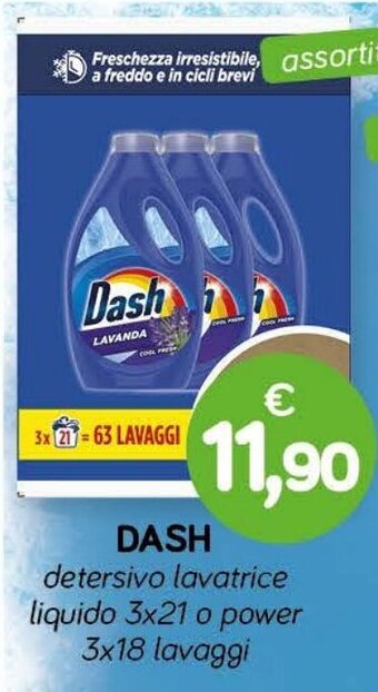 DASH detersivo lavatrice liquido 3x21 o power 3x18 lavaggi