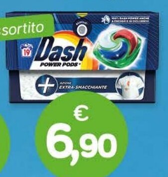 Il Tulipano DASH PODS POWER detersivo lavatrice 19 pods offerta