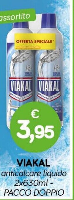VIAKAL anticalcare liquido 2x630ml - PACCO DOPPIO