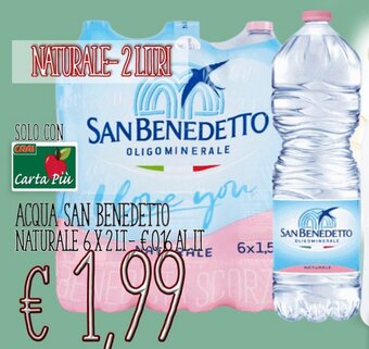 Xxs Market ACQUA SAN BENEDETTO NATURALE 6X2L offerta