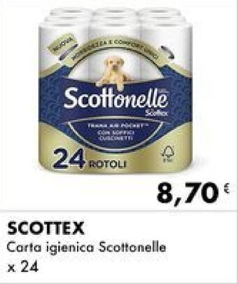 Iper Tosano SCOTTEX Carta igienica Scottonelle x 24 offerta