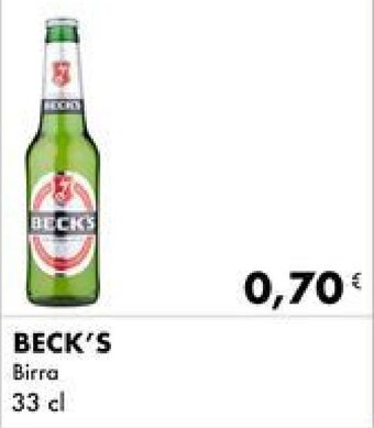 Iper Tosano BECK'S Birra 33 cl offerta